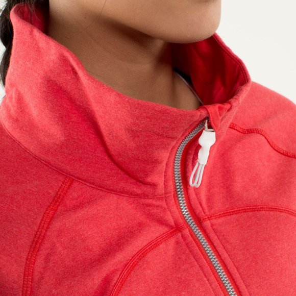 Lululemon Blissed Out Jacket Womens Size 6 Love Red Full Zip Yoga - Picture 2 of 10